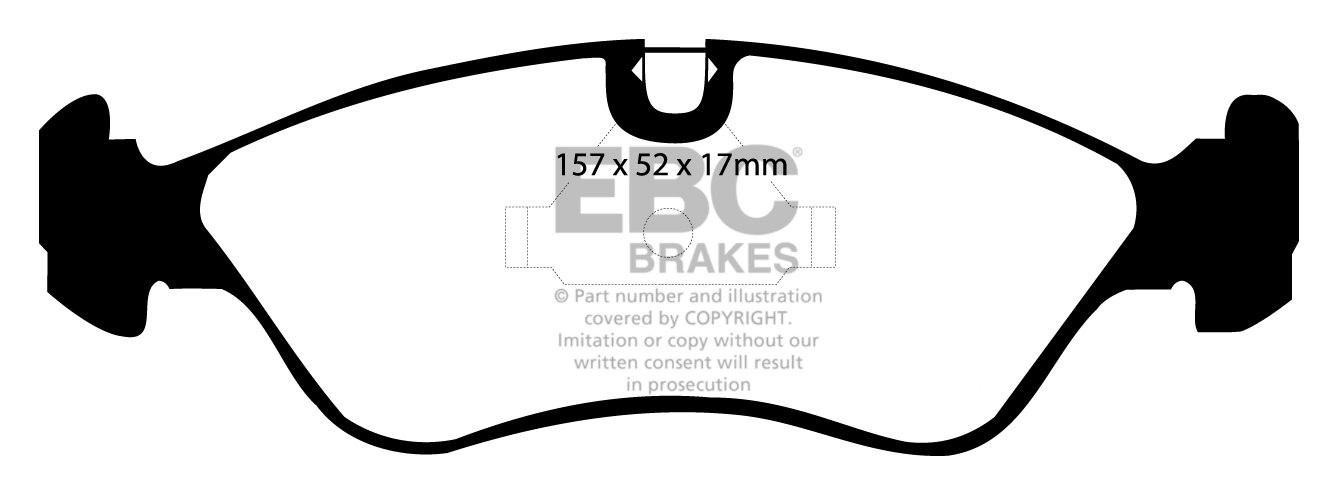 EBC Brakes DAEWOO Espero 1.8 95-97 Remblokken voorzijde