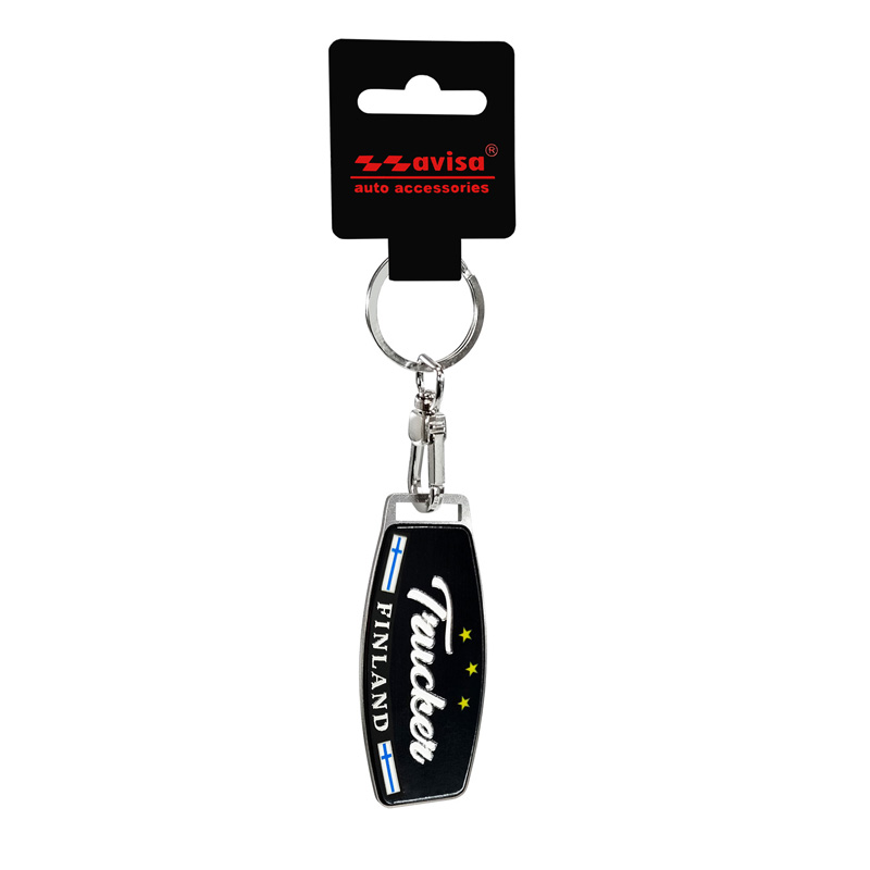 Stainless steel key chain - Trucker/Finland
