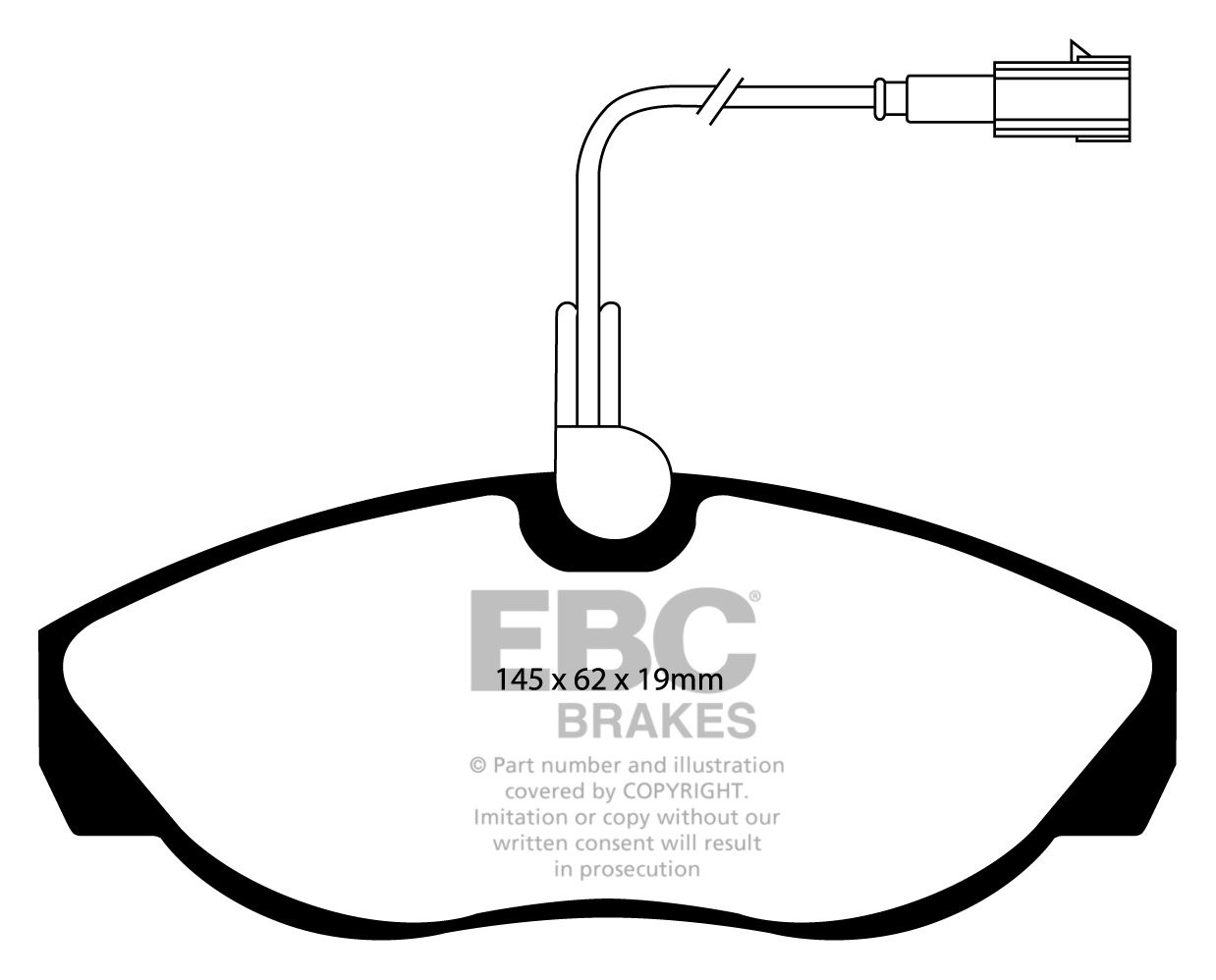 EBC Brakes FIAT BEDRIJFSWAGEN Ducato 1.9 D 99-2001 Remblokken vo