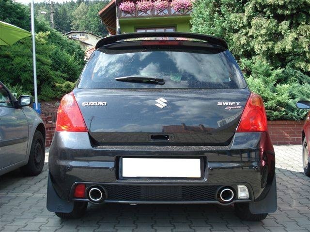 Muffler Suzuki Swift Sport 2006-2010 RVS eindstuk 100mm rond