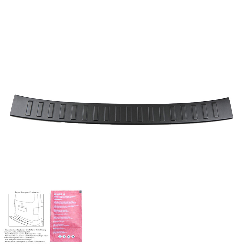 Rear Bumper Protector  Volkswagen Crafter MK2 2016- & MAN TGE MK1 PreFacelift 2016- - Matt black