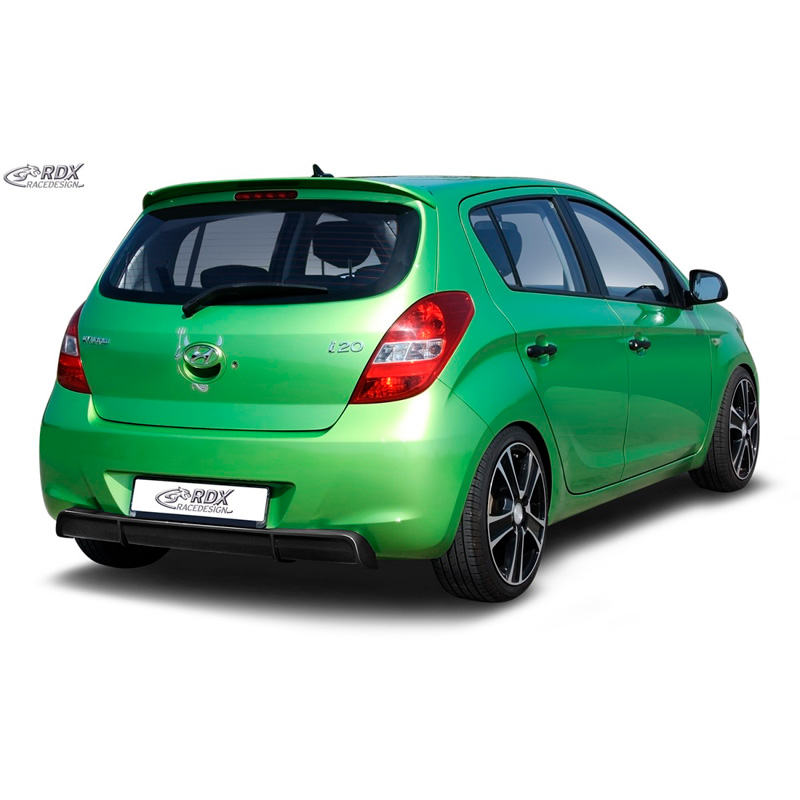 Rear bumper skirt 'Diffuser'  Hyundai i20 PB/PBT 2008-2012 (ABS glossy black)