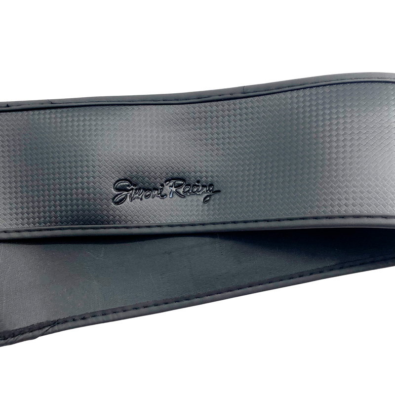 Simoni Racing Steering Wheel Cover Carbon Look - Black Ecoleather - 37-39cm