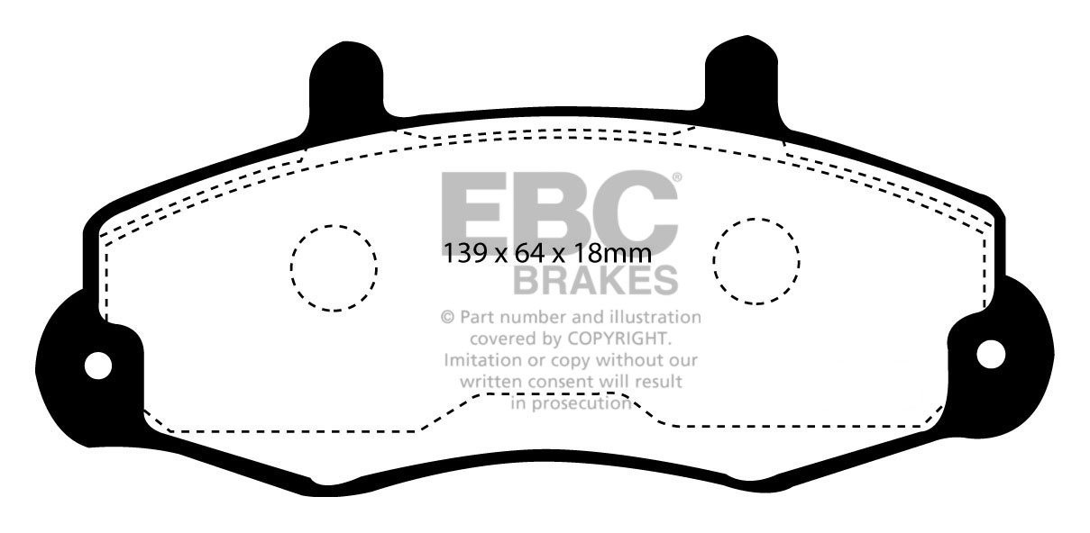 EBC Brakes FORD BEDRIJFSWAGEN Tourneo 2.0 94-2000 Remblokken voo