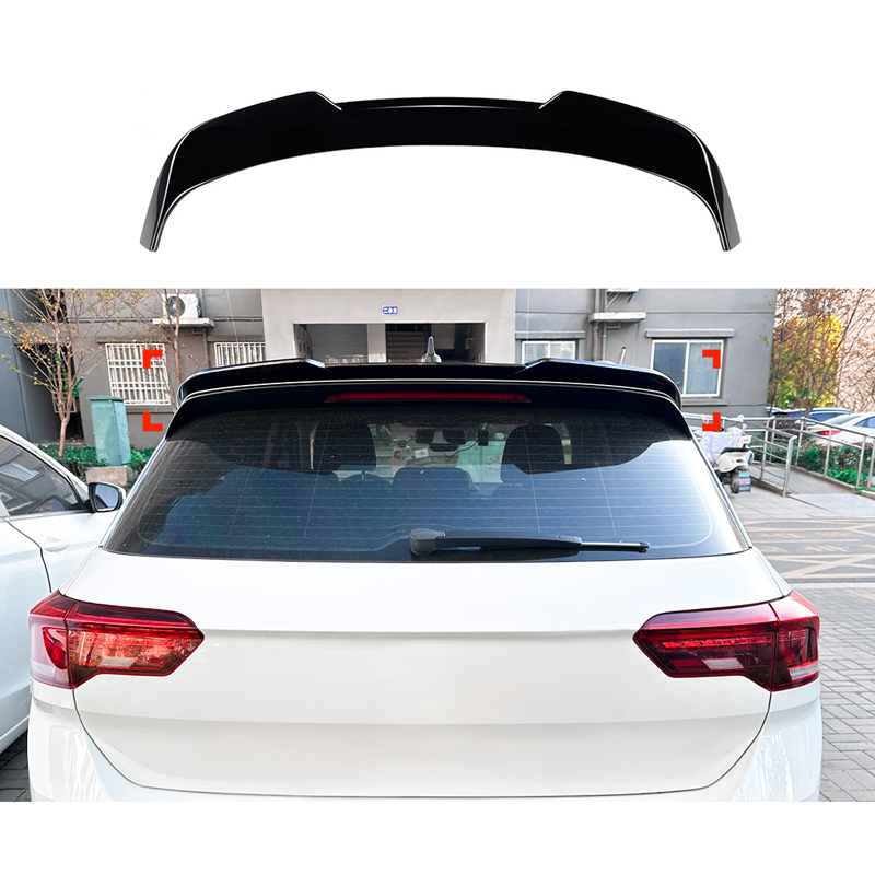 Roof spoiler  Volkswagen T-Roc (A11) 2017- (ABS Glossy Black)