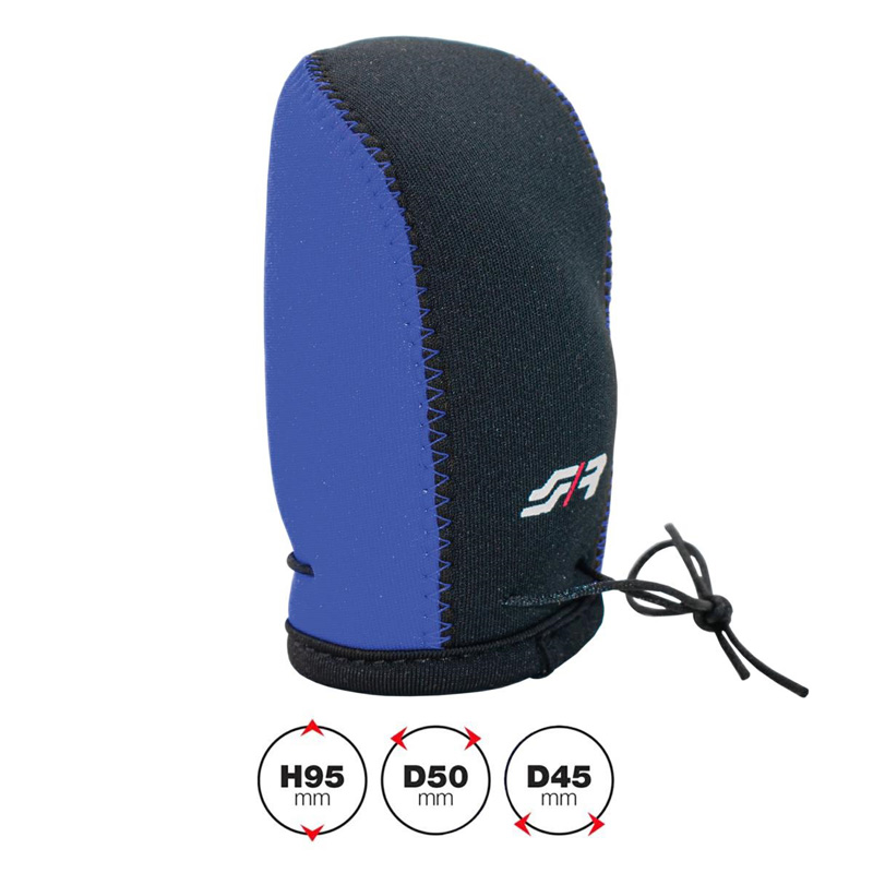 Simoni Racing Gear Knob Cover Universal - Black/Blue + Logo