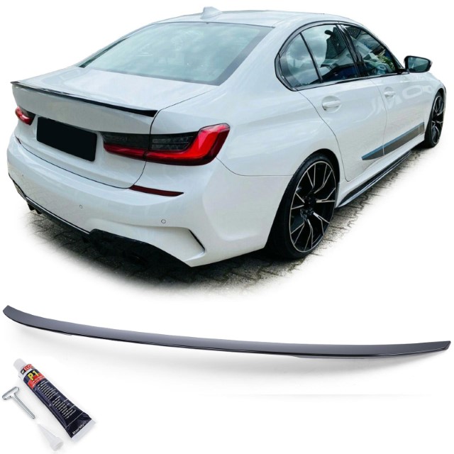 Spoiler passend voor BMW 3 Serie G20 Sport Glans Zwart