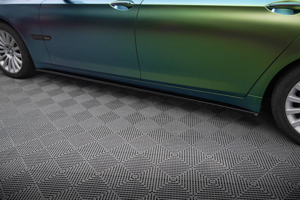 Zijskirts passend voor BMW 7 Serie L F01 Maxton Glans Zwart