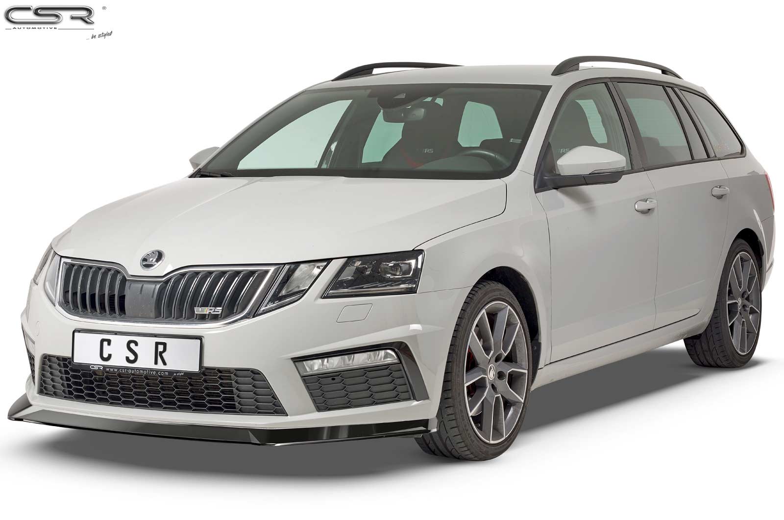 Voorspoiler passend voor Skoda Octavia III (5E) RS Carbon look