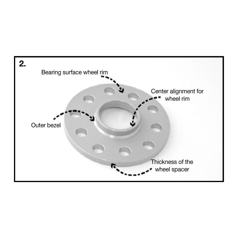 H&R DRS-MZ-System Wheelspacers 10mm 5x108 - Hub 63,3mm - Bolt size M12x1,5 -  Ford