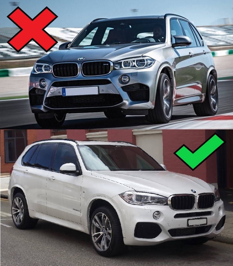 Voorspoiler V.3 BMW X5 F15 M Pakket Maxton Glans Zwart