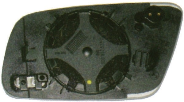 Spiegelglas rechts AUDI A6, 99-04 met VERWARMING; CONVEX GLAS