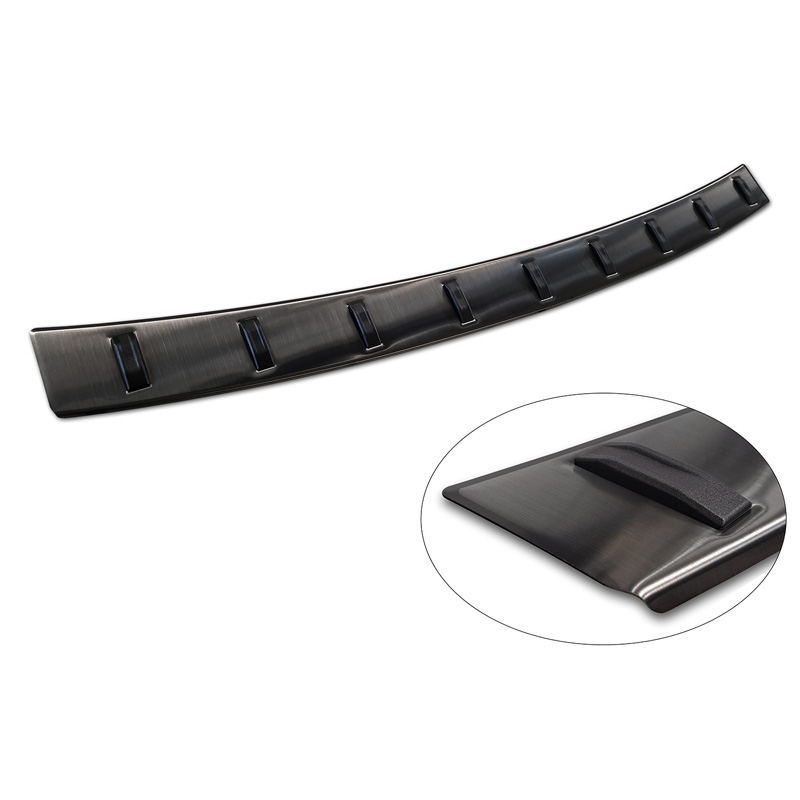 Black Stainless Steel Rear bumper protector  BMW X1 U11 / X1 U11 xLine 2022- 'STRONG EDITION'