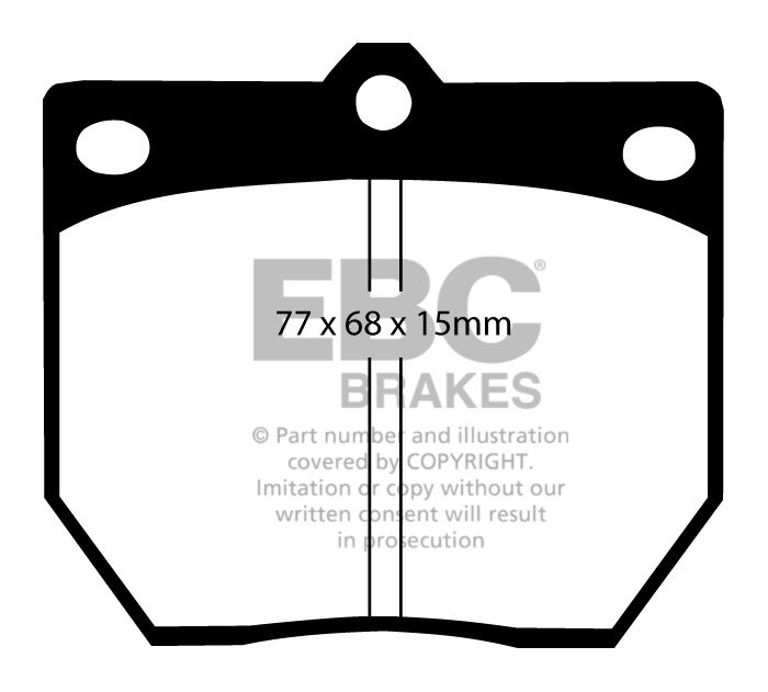 EBC Brakes NISSAN Skyline 2.0 (C110) 72-75 Remblokken voorzijde