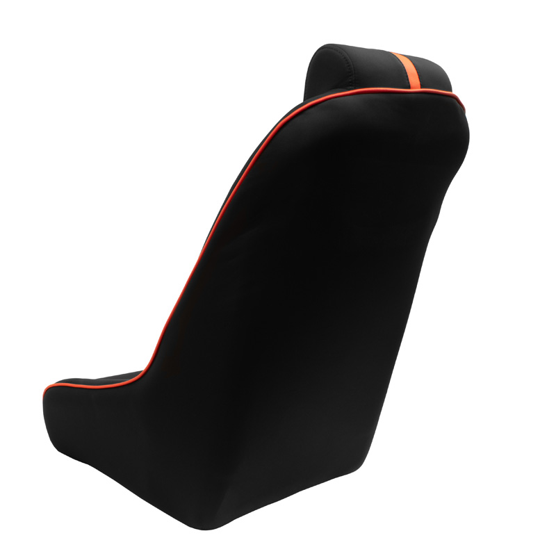 Sport seat 'Classic RS' - Black/Red - Non-reclinable back-rest + Integrated head-rest - incl. slides