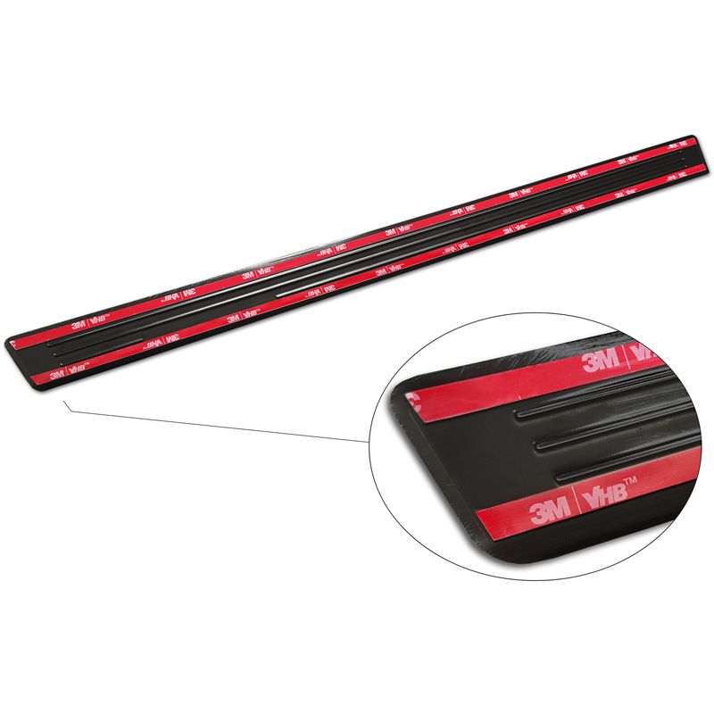 Black Inox door sill protectors  Skoda Enyaq iV 2020- - 'Special Edition' - 4-pieces