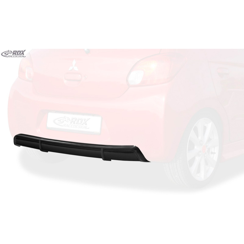 Rear bumper skirt 'Diffuser'  Mitsubishi Spacestar 2012-2016 (ABS glossy black)