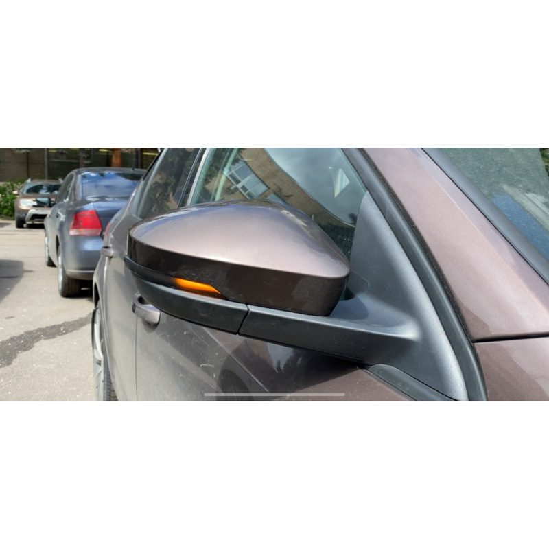Set LED Side-Mirror Indicators  Skoda Octavia III 2013-2020 & Volkswagen T-Roc 2017-2020 / T-Cross 2019- - Smoke - incl. Dynamic Running Light