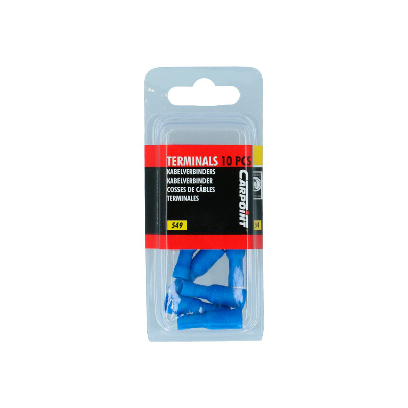 Carpoint Female Auto Bullet Terminals 549 Blue Blister 10-pieces
