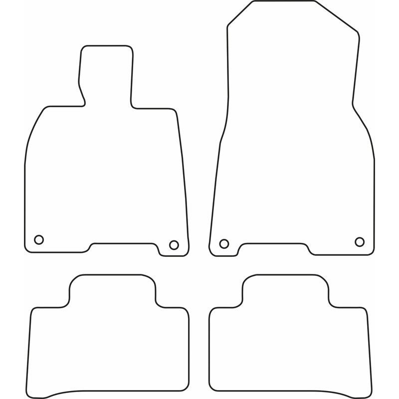Set car mats  Mercedes EQE (V295) 2022-
