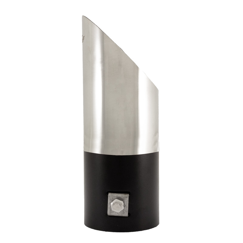 Simoni Racing Exhaust Tip Round/Slanting Inox - Ø60xL175mm - Installation ->60mm