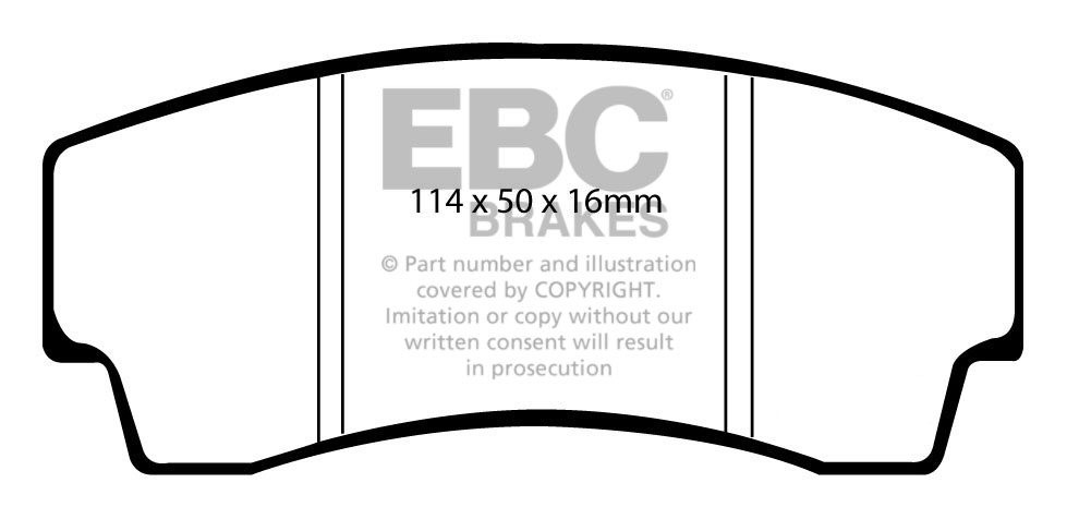 EBC Brakes BMW X6 M 4.4 Twin Turbo 2009-2010 Remblokken achterzi