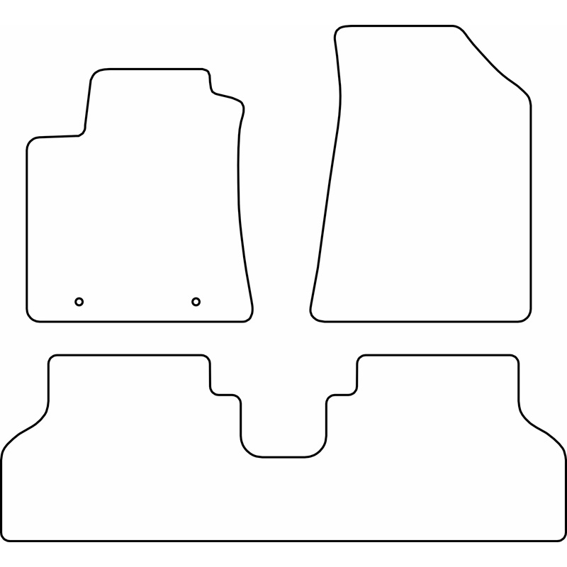 Set velour car mats  Hyundai Kona II 2023- excl. e-Kona (EV)