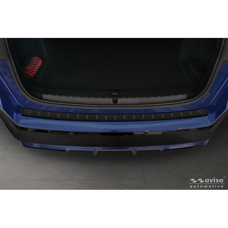 Avisa Matt Black Stainless Steel Rear bumper protector  BMW X1 (U11) M-Sport & iX1 (U11) M-Sport 2022- 'Ribs'