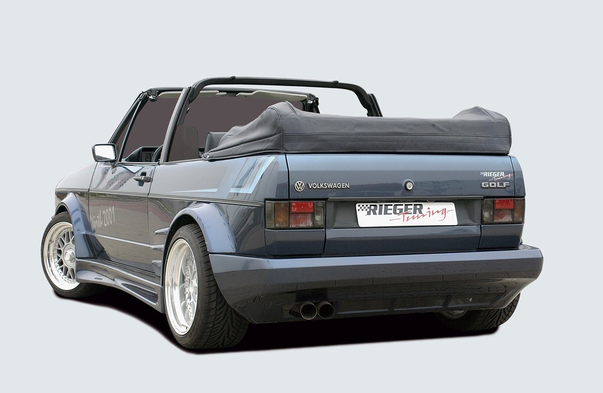 Rearbumper Breedversie l VW Golf I Polyester Rieger