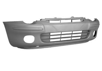 voorbumper, zwart, met mistlampgaten Fiat Multipla, 1999-2006