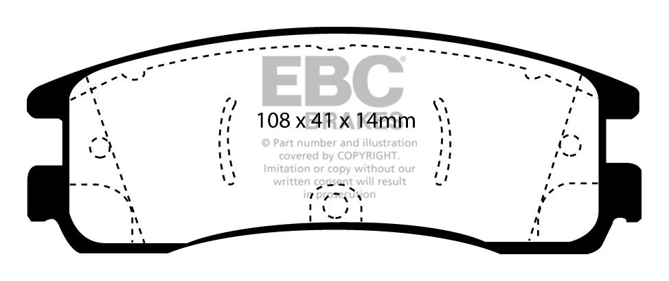 EBC Brakes PONTIAC Grand Prix 3.8 Supercharged 97-2003 Remblokke
