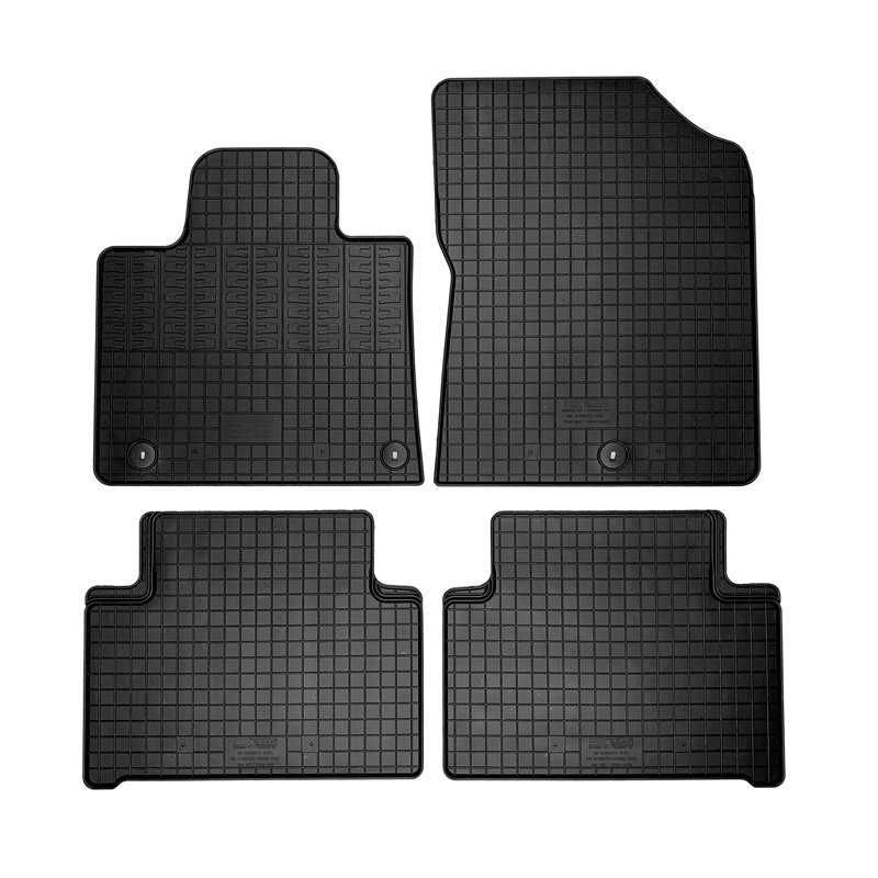 Rubber car mats set  Kia Sorento IV (MQ4) 2020- excl. Hybrid (4-pieces + fixing system)