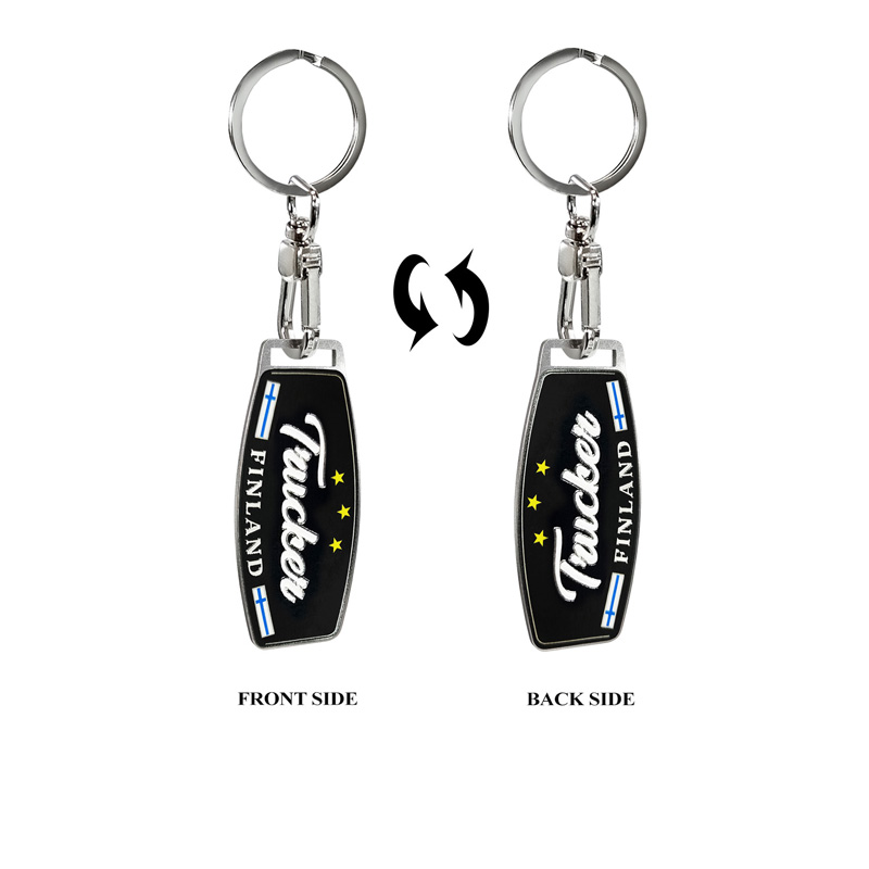 Stainless steel key chain - Trucker/Finland