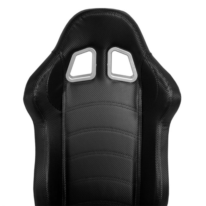 Sport seat 'DS' - Carbon-look Synthetic leather - Dual-side reclinable back-rest - incl. slides