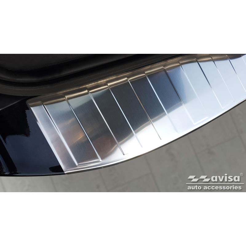 Stainless Steel Rear bumper protector  Ford Mondeo Wagon FL 2010-2014 'Ribs'