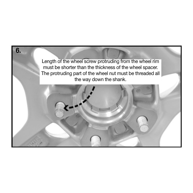 H&R DRA-System Wheelspacers 25mm 5x114,3 - Hub 66,0mm - Bolt size M12x1,5 -  Renault/Dacia/Mercedes - Black