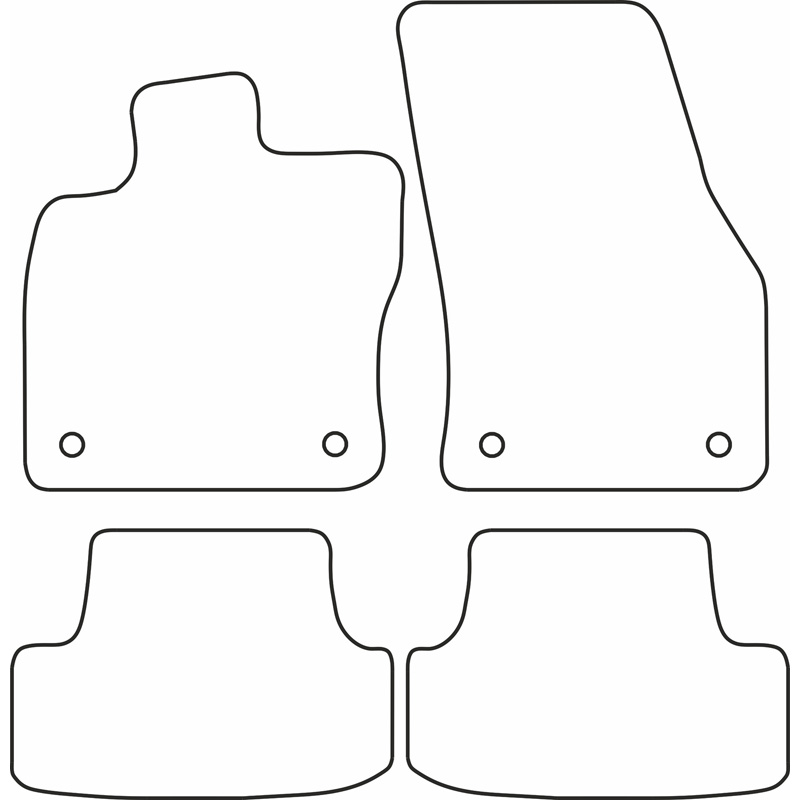 Set car mats  Volkswagen T-Roc 2017-