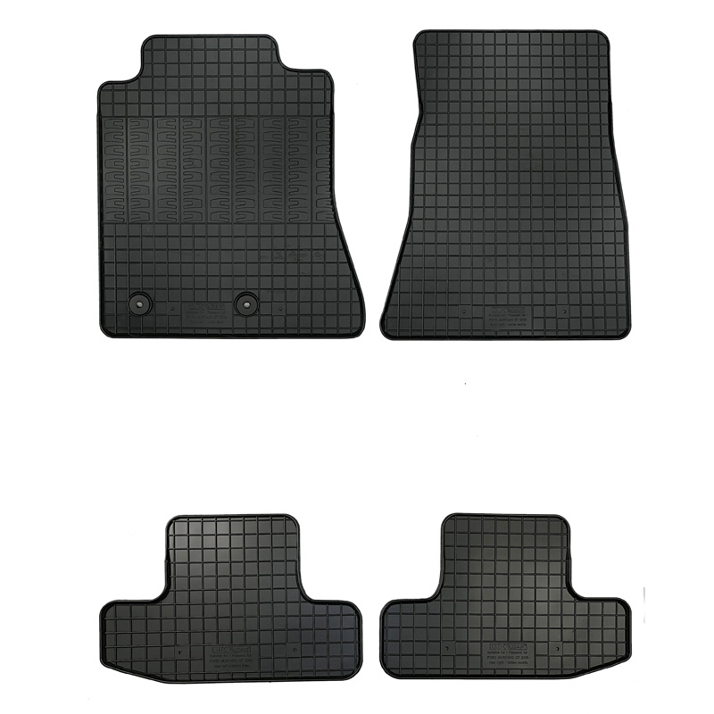 Rubber car mats set  Ford Mustang GT 2015- (4-pieces + fixing system)