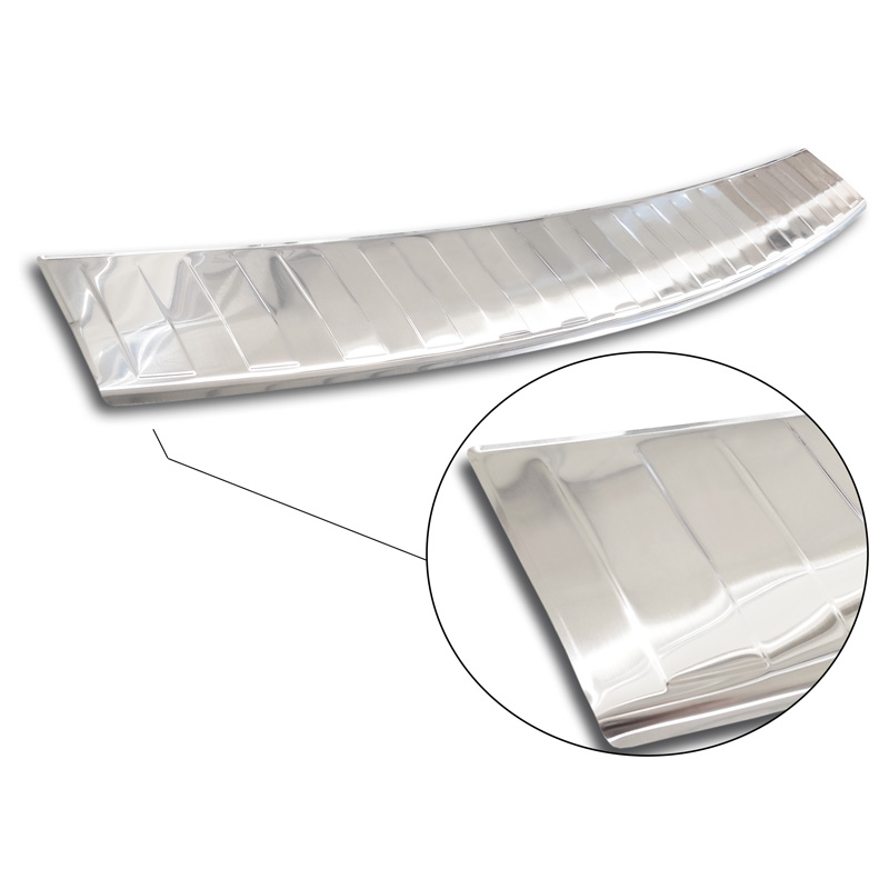 Stainless Steel Rear bumper protector  Dacia Lodgy 2012-2017 & FL 2017- 'Ribs'