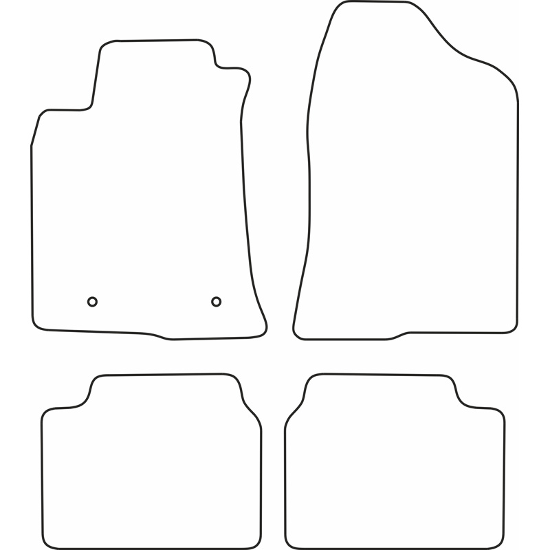 Set car mats  Toyota Avensis 2005-2009