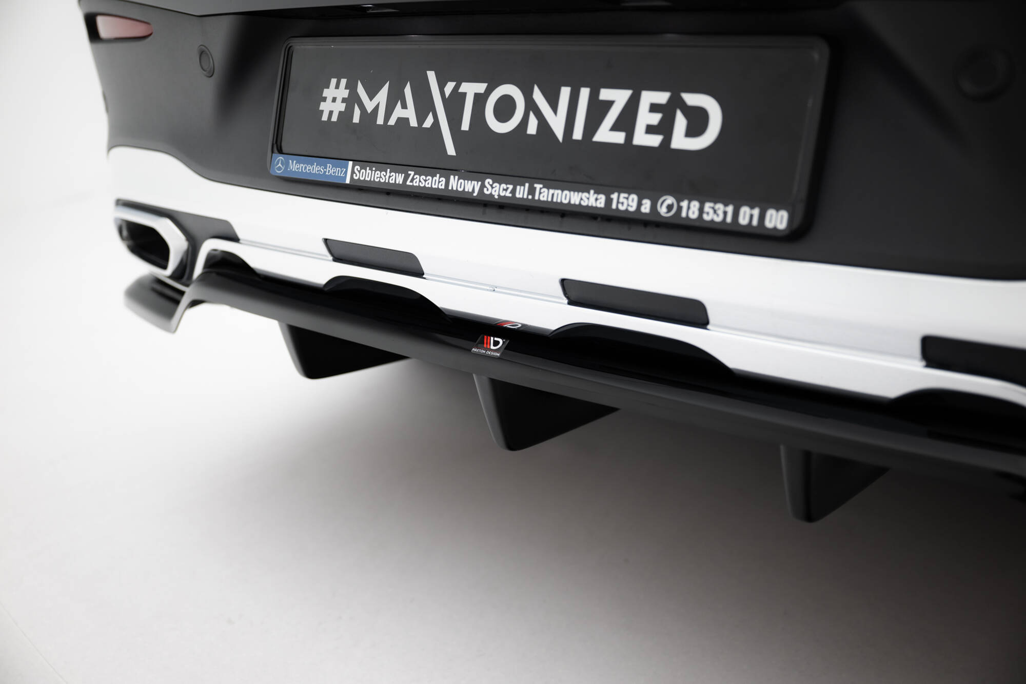 Bodykit passend voor Mercedes-Benz GLC Coupe AMG-Line C254 Maxton Glanzend zwart