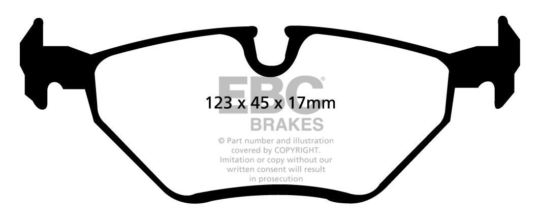 EBC Brakes BMW 328 2.8 (E46) 98-2000 Remblokken achterzijde reds
