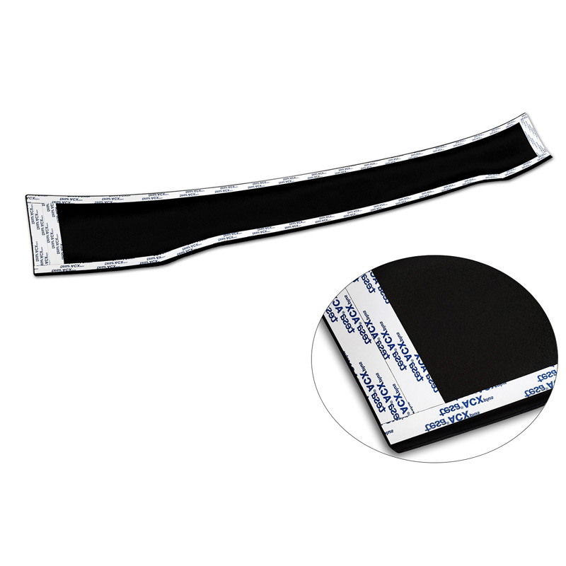 Matt Black Aluminum Rear bumper protector  Ford Tourneo Courier/Transit Courier 2014- 'Riffled Plate'