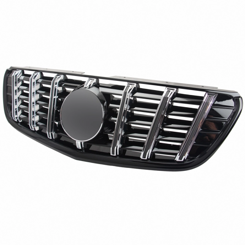 Grill passend voor Mercedes V-Class W447 Vito (2014-..) GT Look Glans Zwart/Chroom