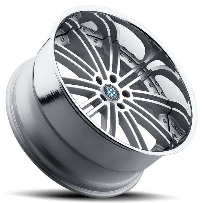 Velgen Beyern Baroque 19x9,5 5x120 ET30 Zilver Machined Face + C