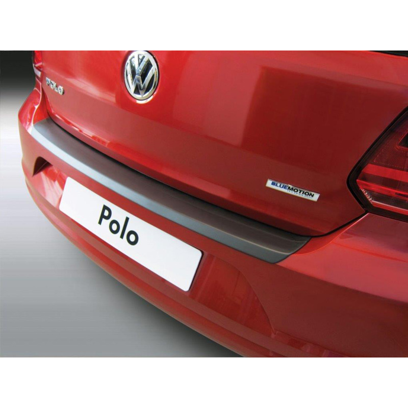 ABS Rear bumper protector  Volkswagen Polo 6C 3/5 doors 2014-2017 Black