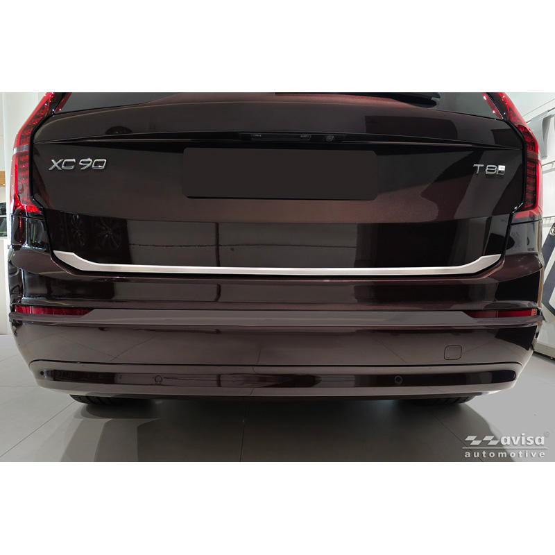 Avisa Brushed Stainless Steel Trunk Tailgate Trim Cover  Volvo XC90 II 2015-19, Facelift 2019-2024 & Facelift 2024-