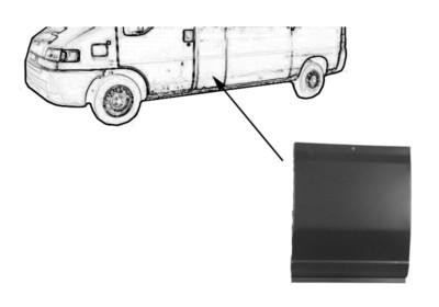zijpaneel, lange wielbsis, links = rechts Citroen Jumper, 1994-2