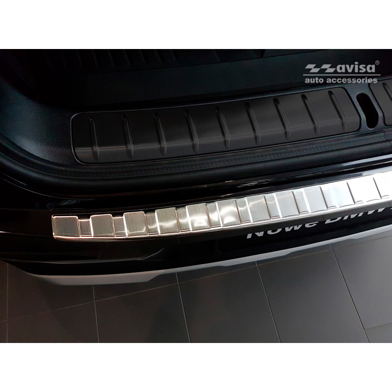 Stainless Steel Rear bumper protector  BMW X4 (G02) 2018- 'Ribs'