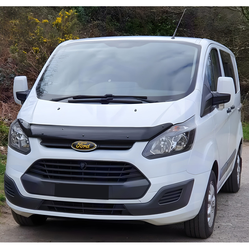 Bonnet Protector  Ford Transit Custom MK1 2012-2018 - Gloss black
